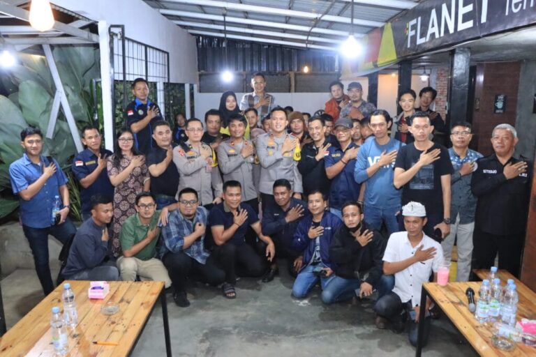 Ngopi Bareng Media, Kapolres Banyuasin Berharap Bisa Selaras dengan Program “ANDALAN “