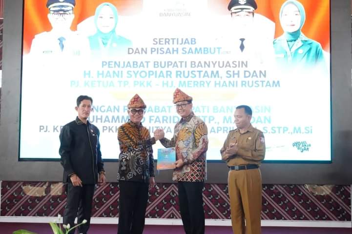 Hany Sopyar Rustam Titip Progres yang Belum Selesai ke PJ Bupati Banyuasin yang Baru