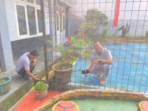 Wujudkan Lingkungan yang Bersih, Kalapas Banyuasin Ajak Jajarannya Kerja Bakti