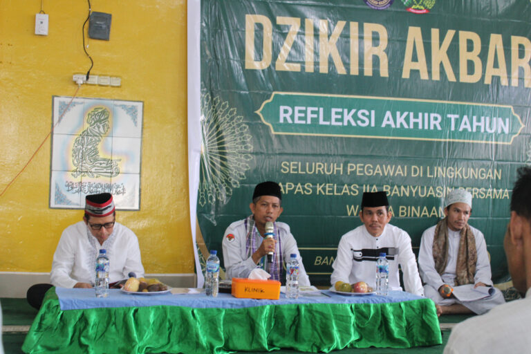 Akhiri Tahun 2024, Lapas Banyuasin Isi Gelar Dzikir Akbar Bersama Warga Binaan